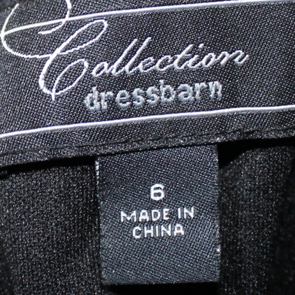 COLLECTION DRESSBARN Spaghetti Strap Metallic Print Evening Mini Dress 6 EUC - Picture 9 of 12